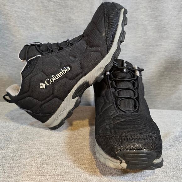 Columbia Firecamp Mid Waterproof Boots - Black - Size 7 - Youth *read* - Picture 1 of 8